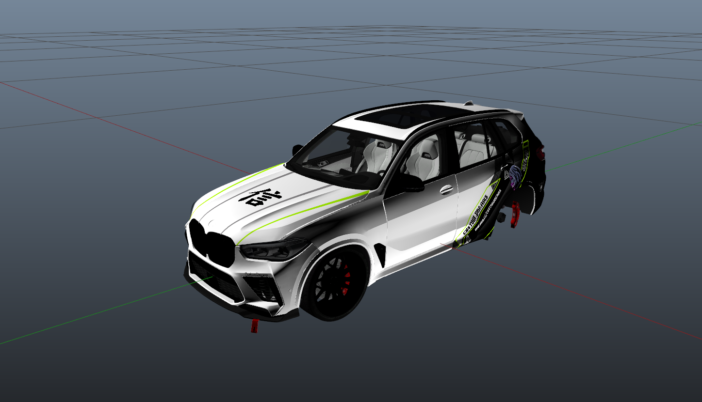 Registro anterior de BMW X5 personalizada no editor